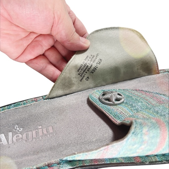 Alegria Kylee Starfish Seascape Leather Adjustable Sandals Sz 40 Eu 9.5-10 US - Picture 8 of 10